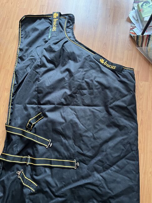 wie neu: Bucas Irish Turnout extra 300g - Grösse 165 - black-gold, Bucas Irish Turnout extra 300g black-gold Grösse 165, Helena , Horse Blankets, Sheets & Coolers, Krefeld, Image 3