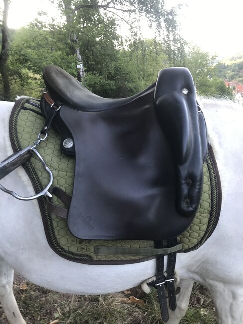 Sommer Alpha Vaquero Sitzgröße 18, Sommer Alpha Vaquero, Marie Weiel, Baroque Saddle, Annweiler, Image 3