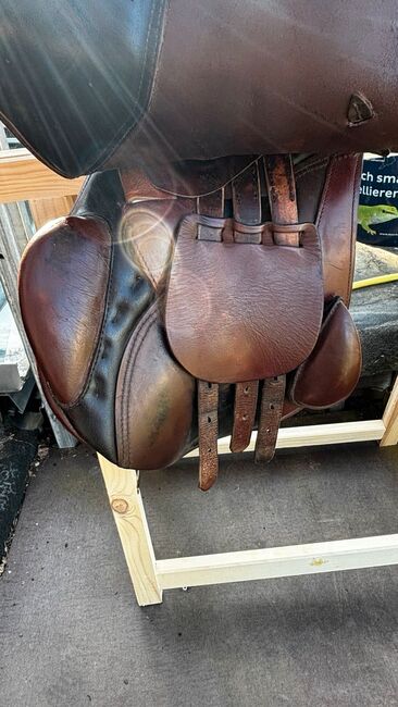 Sommer Springsattel braun/cognac 17,5“, Sommer, Mareike, Jumping Saddle, Lügde, Image 2