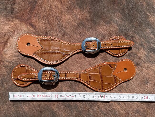 Sporenriemen Kroko-Optik, Barbara Morgenroth , Spurs & Spur Straps, Scheßlitz, Image 2