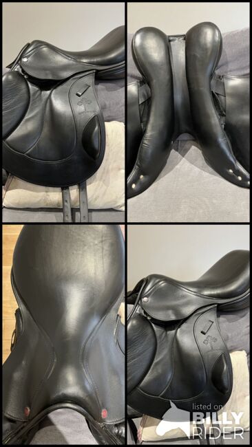 Spalding Event saddle Medium 17.5” Black, Spalding international  Event Monoflap , Laura Lindsay, Springsattel, Morpeth, Abbildung 12