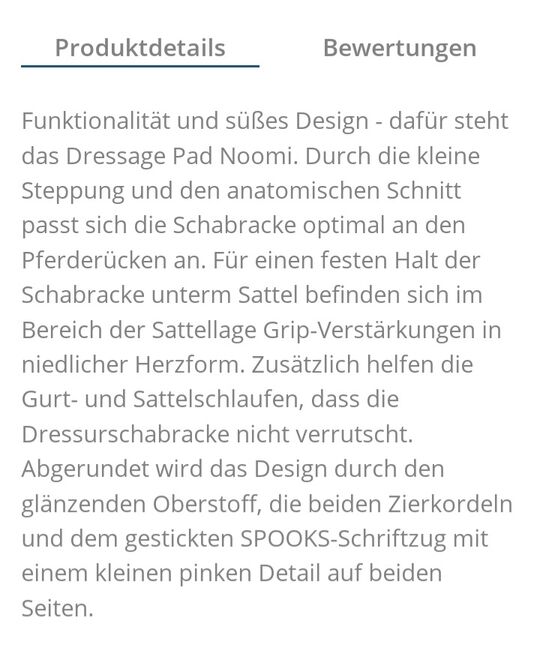 ⭐Spooks/ Neuwertiges 3teiliges Dressurset Noomi WB⭐, Spooks  Noomi, Familie Rose, Dressage Pads, Wrestedt, Image 10