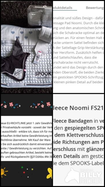 ⭐Spooks/ Neuwertiges 3teiliges Dressurset Noomi WB⭐, Spooks  Noomi, Familie Rose, Dressage Pads, Wrestedt, Image 16