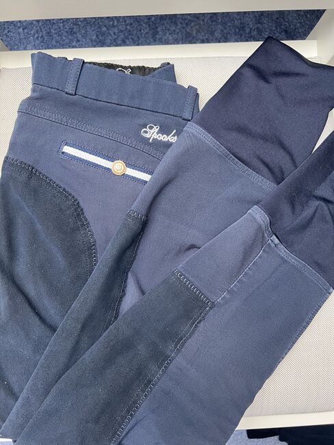 Spooks Reithose dark navy M Damen Vollleder grip, Spooks Reithose Volllederbesatz, Zoe, Breeches & Jodhpurs, Krefeld, Image 4