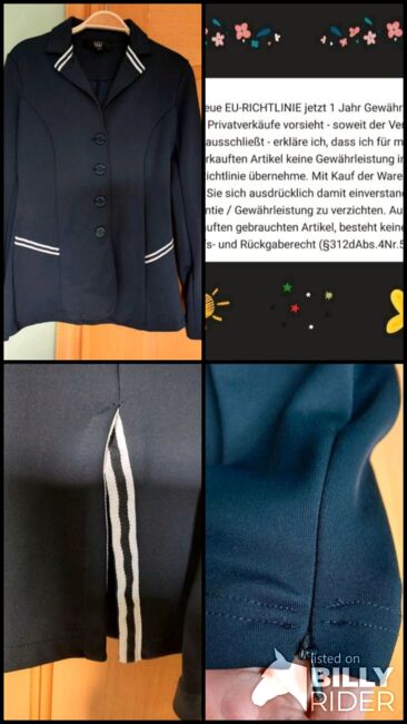 ⭐️Spooks/Neuwertiges navy Turnierjacket Stripes Größe S⭐️, Spooks  Stripes, Familie Rose, Show Apparel, Wrestedt, Image 10