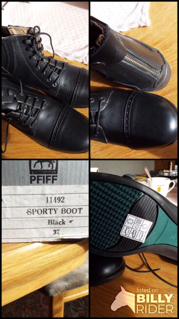 Sporty Boot Schnürrstiefelette Größe 37 schwarz neu, Pfiff Sporty Boot, Grass Winfried, Jodhpur Boots, Brilon, Image 5