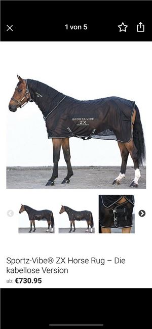 Sportz-Vibe ZX Kabellose Pferdemassagedecke Schwarz mit 6 statt 4 Massagepanels., Sportz-Vibe ZX, Michelle Kraft, Horse Blankets, Sheets & Coolers, Seevetal