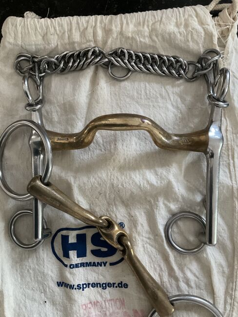 Sprenger-Kandare mit Unterlegtrense Gr. 13 cm/ Unterlegtrense  14 cm , lange Anzüge 7 cm, Sprenger K&K Ultra , Karin Anton, Horse Bits, Wenningstedt-Braderup , Image 12