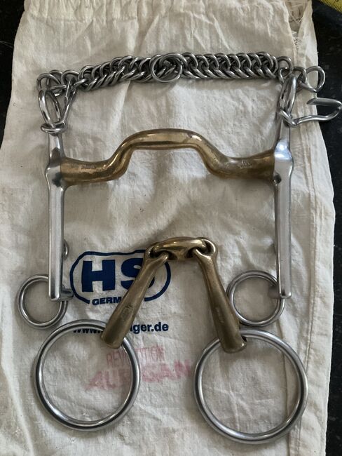 Sprenger-Kandare mit Unterlegtrense Gr. 13 cm/ Unterlegtrense  14 cm , lange Anzüge 7 cm, Sprenger K&K Ultra , Karin Anton, Horse Bits, Wenningstedt-Braderup 