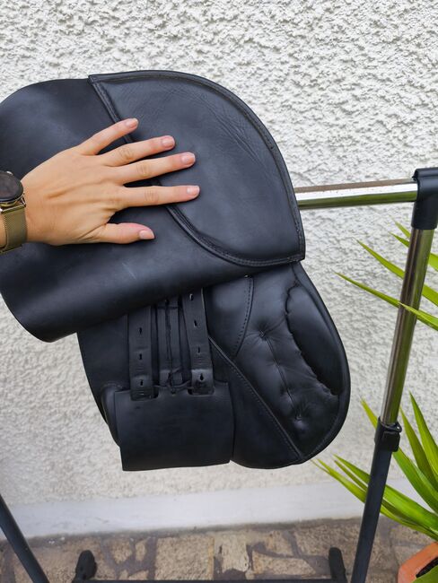 Spring Sattel Piano Niedersüß 28cm Kammer/18,5 Zoll Sitz, Niedersüß Piano, Corinna Stemplinger , Jumping Saddle, Obernzell, Image 3