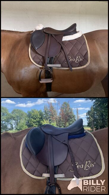 Springsattel 17 chocolate braun top, Seabis CWD Prestige Stübben Ikonic Aachen Pro, Martina, Jumping Saddle, Kleinwusterwitz , Image 3