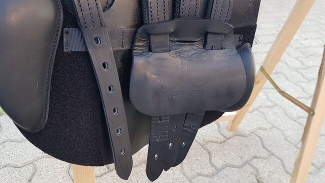SPRINGSATTEL von Jorge Canaves 17,5 Zoll schwarz, Jorge Canaves Celebration Spring Covered, Manuela Matzke, Jumping Saddle, Wolsdorf, Image 6