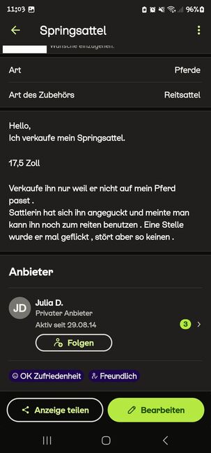 SPRINGSATTEL, Lia, Springsattel, Reußenköge, Abbildung 14