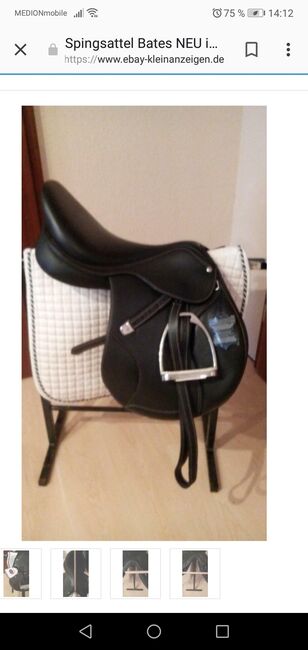 Springsattel, Bates Springsattel, Patricia Keller , Jumping Saddle, Herne, Image 2