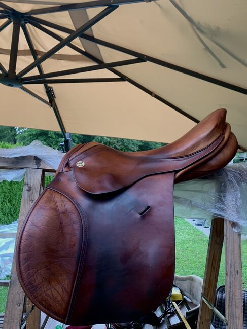 Springsattel braun, Karl Niedersüß Piano, Alina, Jumping Saddle, Landskron, Image 2