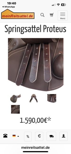 Springsattel, Kavalkade Proteus, Tanja Brock, Jumping Saddle, Drebber, Image 4