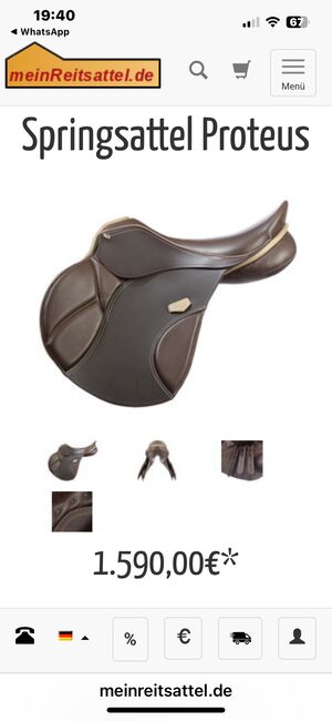 Springsattel, Kavalkade Proteus, Tanja Brock, Jumping Saddle, Drebber, Image 6