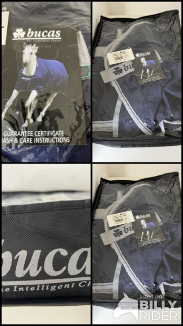Stalldecke Bucas 145 Navy 0g Freedom Twill Sheet Transportdecke, Bucas Stalldecke / Transportdecke, Tom, Horse Blankets, Sheets & Coolers, Herne, Image 7
