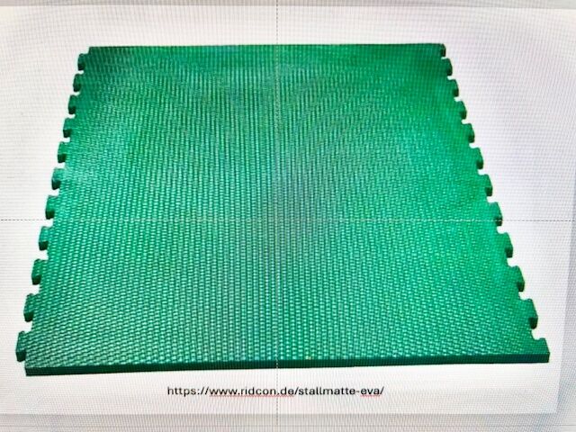 EVA Stallmatten von Ridcon, 2 Stück, 185x120x2,5 cm, neuwertig, Ridcon EVA Matte in grün, 1,85 x 1,20 m, Petra , Stabilne maty, München
