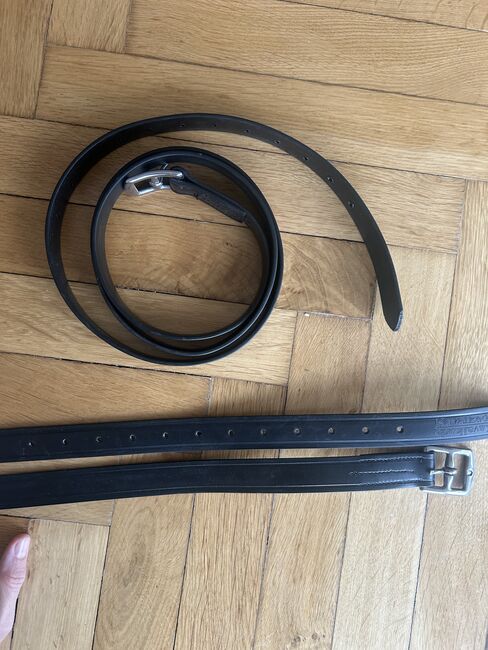 Steigbügelriemen 160cm dunkelbraun, Kavalkade, Kavalkade Steigbügelriemen, Sara, Saddle Accessories, Zürich, Image 2