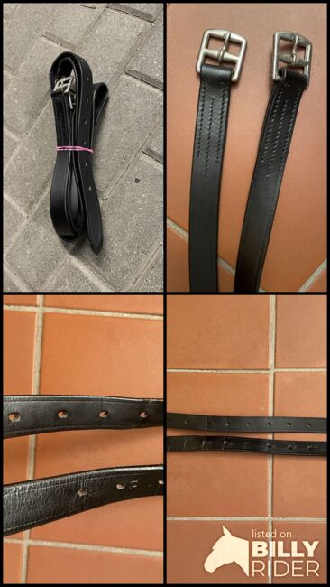 Steigbügelriemen Leder schwarz 145cm neuwertig, Jenny, Saddle Accessories, Duisburg, Image 6