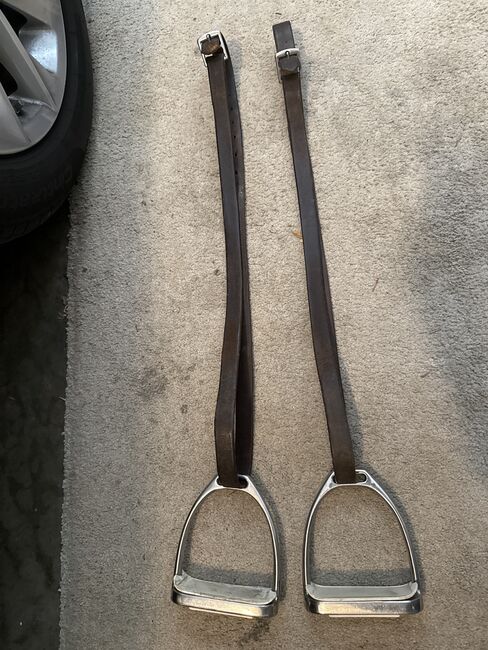 Stirrup leathers and stirrups., Stirrup leathers and stirrups, Lauren Boisvert, Saddle Accessories, Novato, california