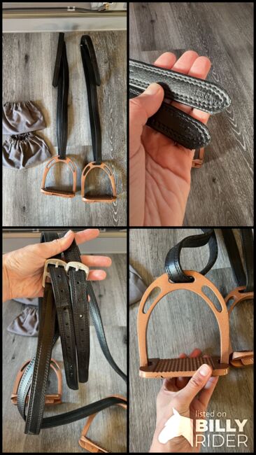 Steigbügel Set mit Steigbügelriemen und Schoner 155cm, Tanja Hochhaus , Saddle Accessories, Schwarzenberg, Image 13