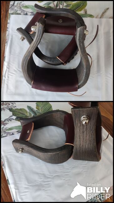 Steigbügel Open Range 3-1/4" Wooden Bell Stirrups, Tesa, Saddle Accessories, Furth, Image 3