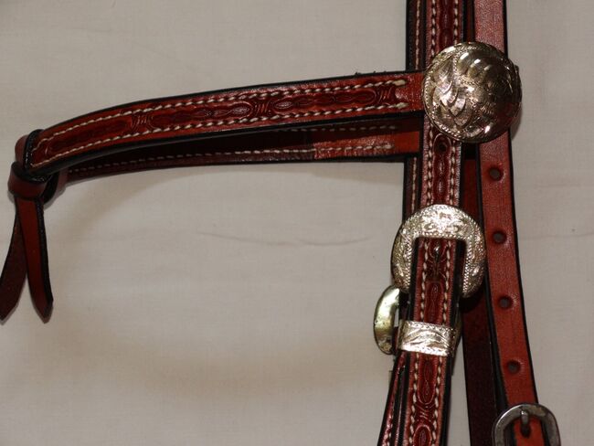 Stonedeek COB Western-Kopfstück Easy Change inkl. Zügel/Split Reins Premium Latigo NP über 100€, Stonedeek Easy Change, Anne, Bridles & Headstalls, Wahrenholz, Image 5