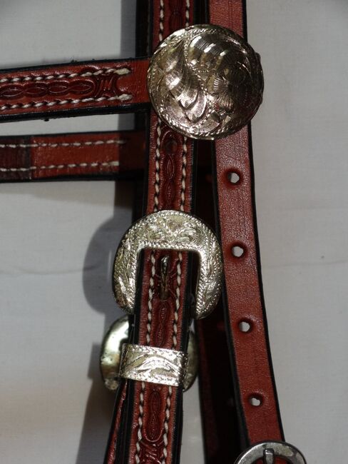 Stonedeek COB Western-Kopfstück Easy Change inkl. Zügel/Split Reins Premium Latigo NP über 100€, Stonedeek Easy Change, Anne, Bridles & Headstalls, Wahrenholz, Image 4