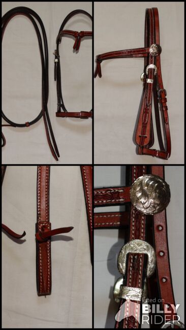 Stonedeek Western-Kopfstück Easy Change inkl. Zügel/Split Reins Premium Latigo NP über 100€, Stonedeek Easy Change, Anne, Bridles & Headstalls, Wahrenholz, Image 7