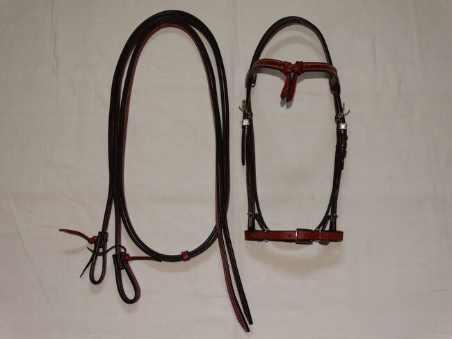 Stonedeek Western-Kopfstück Easy Change inkl. Zügel/Split Reins Premium Latigo NP über 100€, Stonedeek Easy Change, Anne, Bridles & Headstalls, Wahrenholz