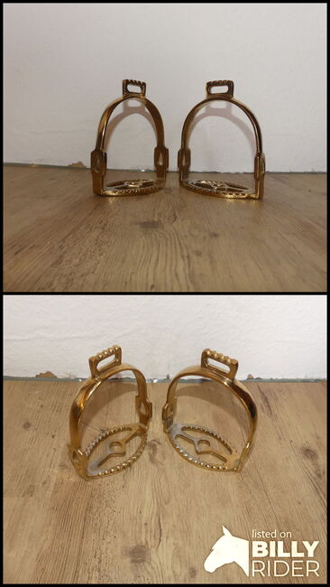 Steigbügel Gold Neu, Marie Schüller , Siodło akcesoria, Kruft, Image 3