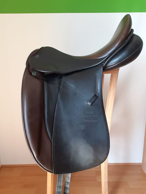 Stübben Dressursattel Maestoso braun/schwarz 17,5" Kammerweite 33, Stübben Maestoso, Andrea, Dressage Saddle, Horb