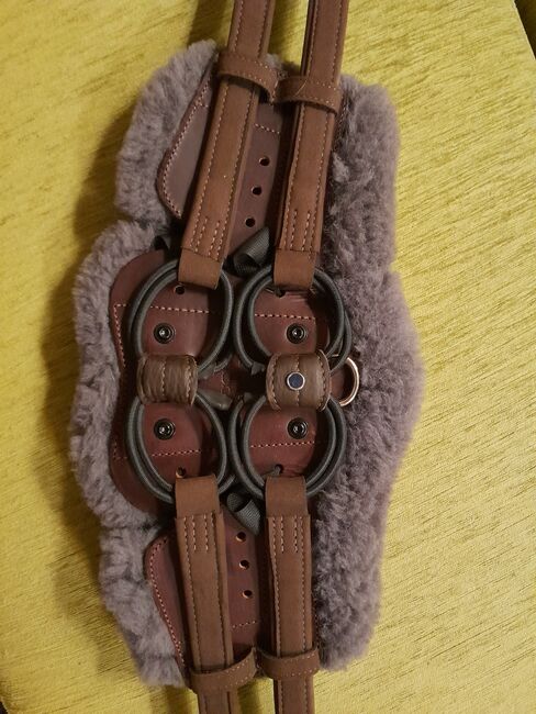 Stübben Equi Soft Sattelgurt Ebony 105cm, mit Lammfell, neu, Stübben Equi Soft, Daniela Zenger, Girths & Cinches, Wörth an der Donau