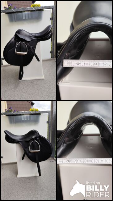 Stübben Springsattel, Stübben  Edelweiss CS deLuxe, F.R, Jumping Saddle, Brandenburg, Image 12
