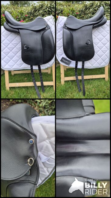 Stübben Virginia 17,5 inch zwart, Stübben Virginia, Jolanda de Vries , Dressage Saddle, Ried, Image 15
