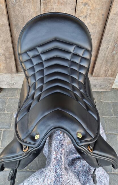 Zwart Massimo Trail zadel met franse kussens, Massimo Trail, Sare, Dressage Saddle, Peer, Image 5