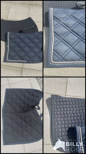 Schwarze, Dunkelblaue Schabracke, Eskadron, Cheval de luxe, Sophia, Dressage Pads, Wiesbaden , Image 6