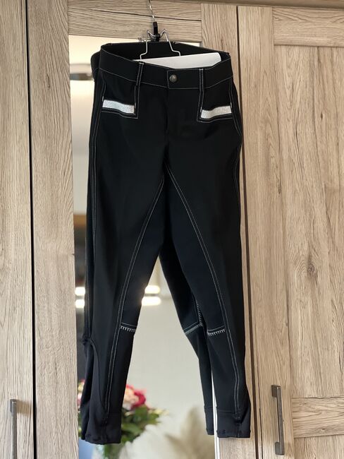 Schwarze Reithose mit volllederbesatz, Reithose , S.T., Breeches & Jodhpurs, Ingersheim