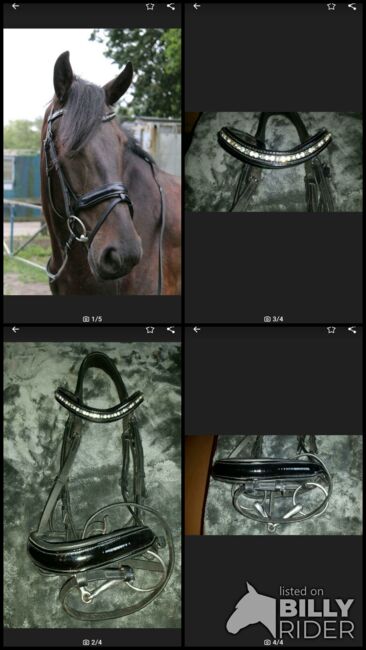 Schwedische Trense, Clardige house Schwedische Lack Trense, Nadine Esselmann , Bridles & Headstalls, Oyten, Image 5