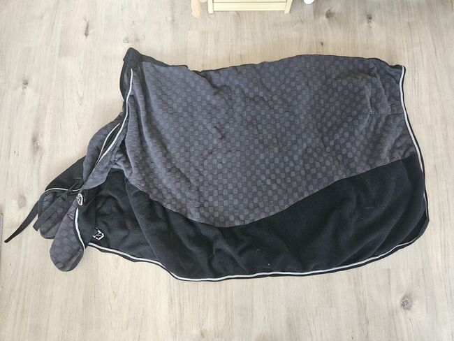 Abschwitzdecke 145 cm grau-schwarz, Katja, Horse Blankets, Sheets & Coolers, St. Georgen