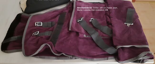 Abschwitzdecke mit Latz Größe: 145 cm, Loesdau Irish Innovation, Sibylle Kerr, Horse Blankets, Sheets & Coolers, Pforzheim