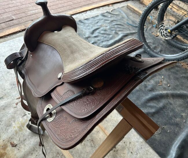 Toller Sattel für 400€, Qualität braucht keinen Namen  Reiningsattel, Caro, Siodło westernowe , Limbach , Image 6