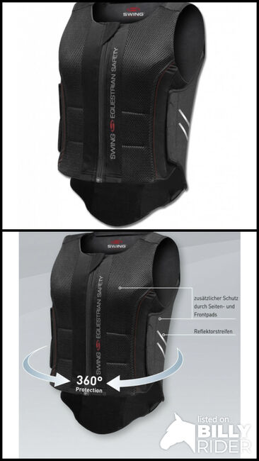 Swing Rückenprotektor Gr. L, Swing Rückenprotektor P07 flexible schwarz, Selina Sandtner, Safety Vests & Back Protectors, Bad Aibling, Image 3
