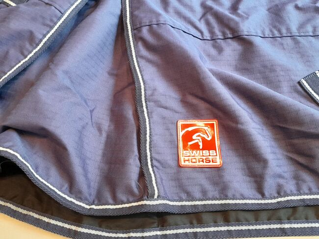 Swiss Horse High Neck Regendecke 125 blau mit Fleece, Swiss Horse, Sarah, Horse Blankets, Sheets & Coolers, Regenstauf, Image 2