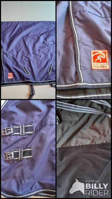 Swiss Horse High Neck Regendecke 125 blau mit Fleece, Swiss Horse, Sarah, Pferdedecken, Regenstauf, Abbildung 6