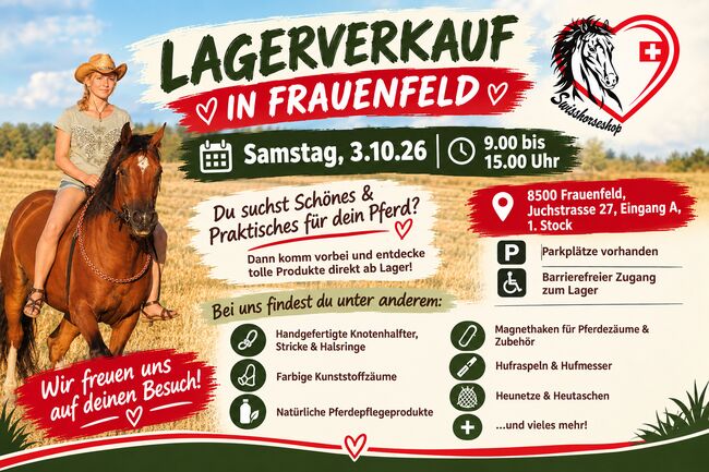 Swisshorseshop Lagerverkauf Frauenfeld 3.10.26, Maya (Swisshorseshop), Bodenarbeit, Frauenfeld