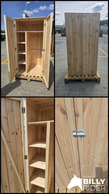 Sattelschrank Stallspind Massivholz Fichte 100 x 75 x 200 cm NEU, Der Holzbock (Der Holzbock), Szafka stajenna na sprzęt jeździecki, Sontheim, Image 12