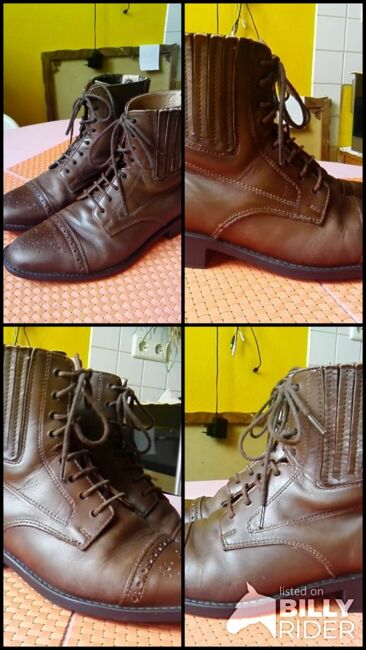 Schicke Reitstiefeletten Jodpurstiefeletten Gr. 37 Leder braun mit Lochmuster, Black Forest, Tamo, Sztyblety jeździeckie, Tamm, Image 10